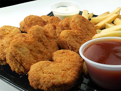  chicken nuggets and fries